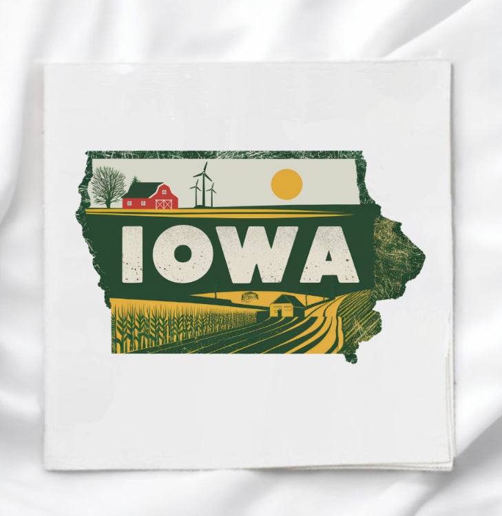 Iowa Fabric Panel Quilt Block