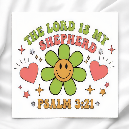 The Lord Is My Shepard Fabric Panel for Quilting, Sewing & Crafts, DIY Sewing Project