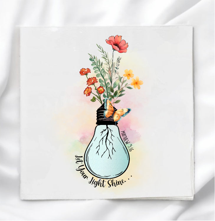 Let Your Light Shine Fabric Panel