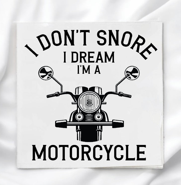 Funny Motorcycle Humor Fabric Panel Quilt Block
