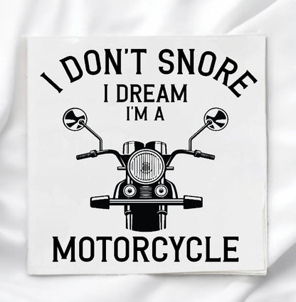 Funny Motorcycle Humor Fabric Panel Quilt Block