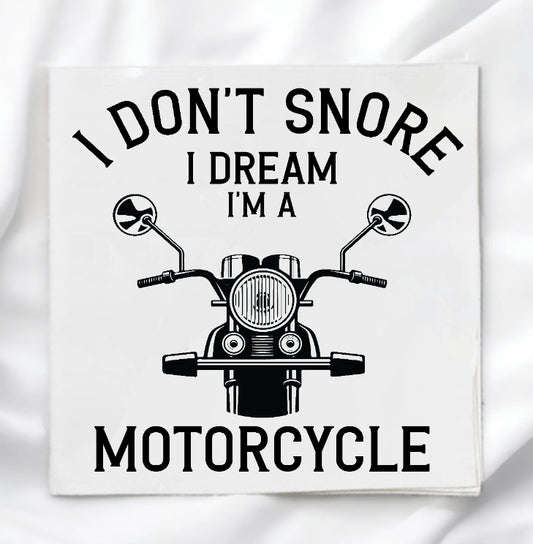 Funny Motorcycle Humor Fabric Panel Quilt Block