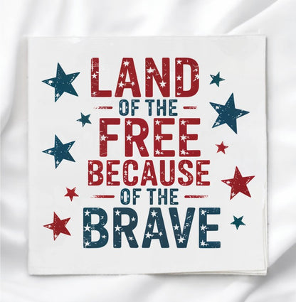 Land of the Free Fabric Panel Quilt Block