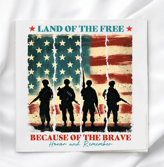 Land Of The Free Fabric Panel Quilt Block