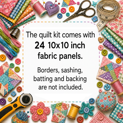 Unicorn Quilt Top Kit | DIY Quilt Top Kit for Beginners | Sew A Quilt