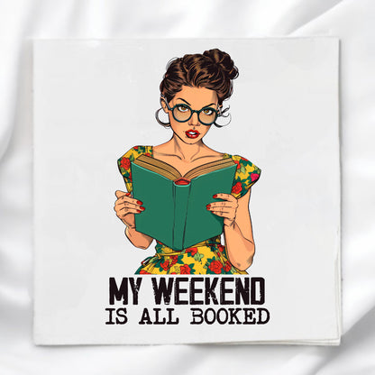 Book Humor Fabric Panel Quilt Block