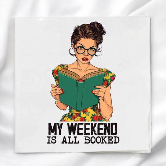 Book Humor Fabric Panel Quilt Block