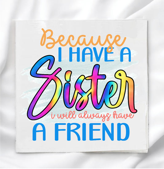Sisters Fabric Panel Quilt Block