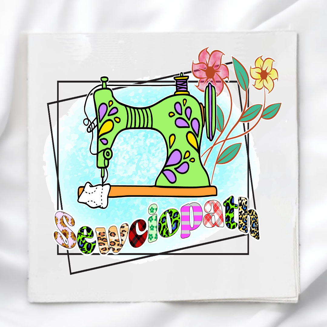 Sewciopath Fabric Panel Quilt Block