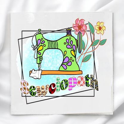Sewciopath Fabric Panel Quilt Block
