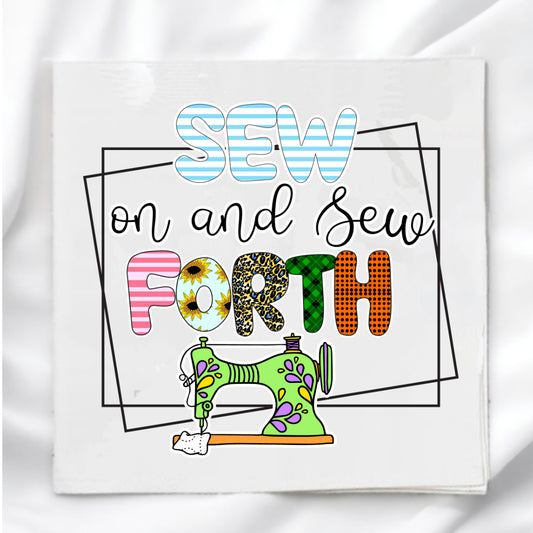 Sew On & Sew Forth Fabric Panel Quilt Block