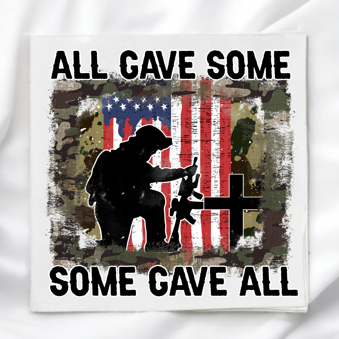 Kneeling Soldier Fabric Panel Quilt Block