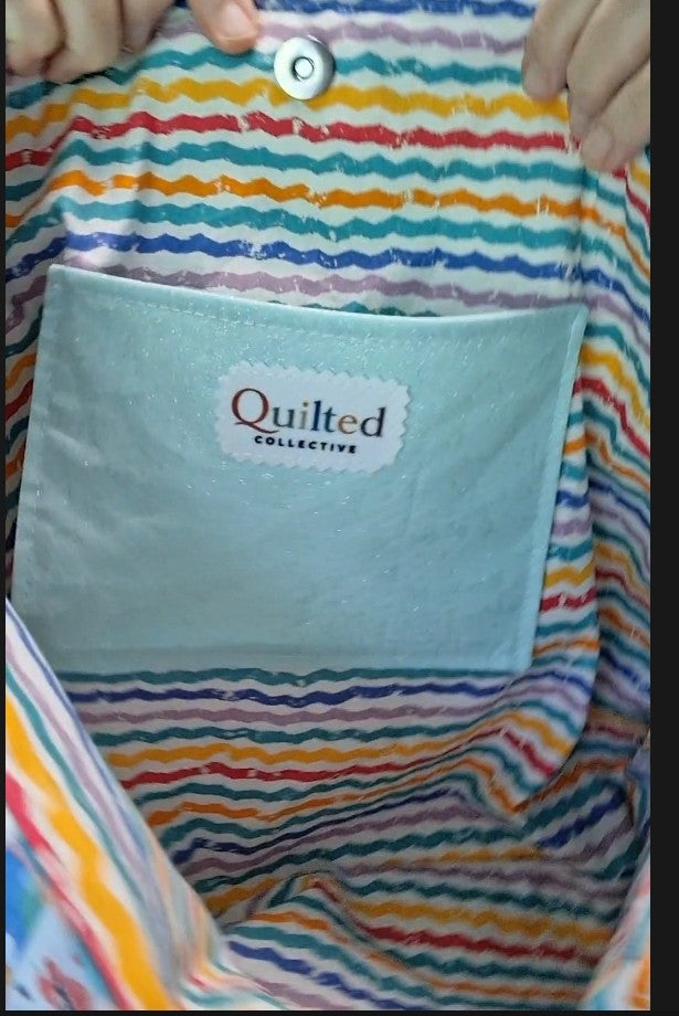 Patchwork Quilted Tote Bag, I Am a Child of God