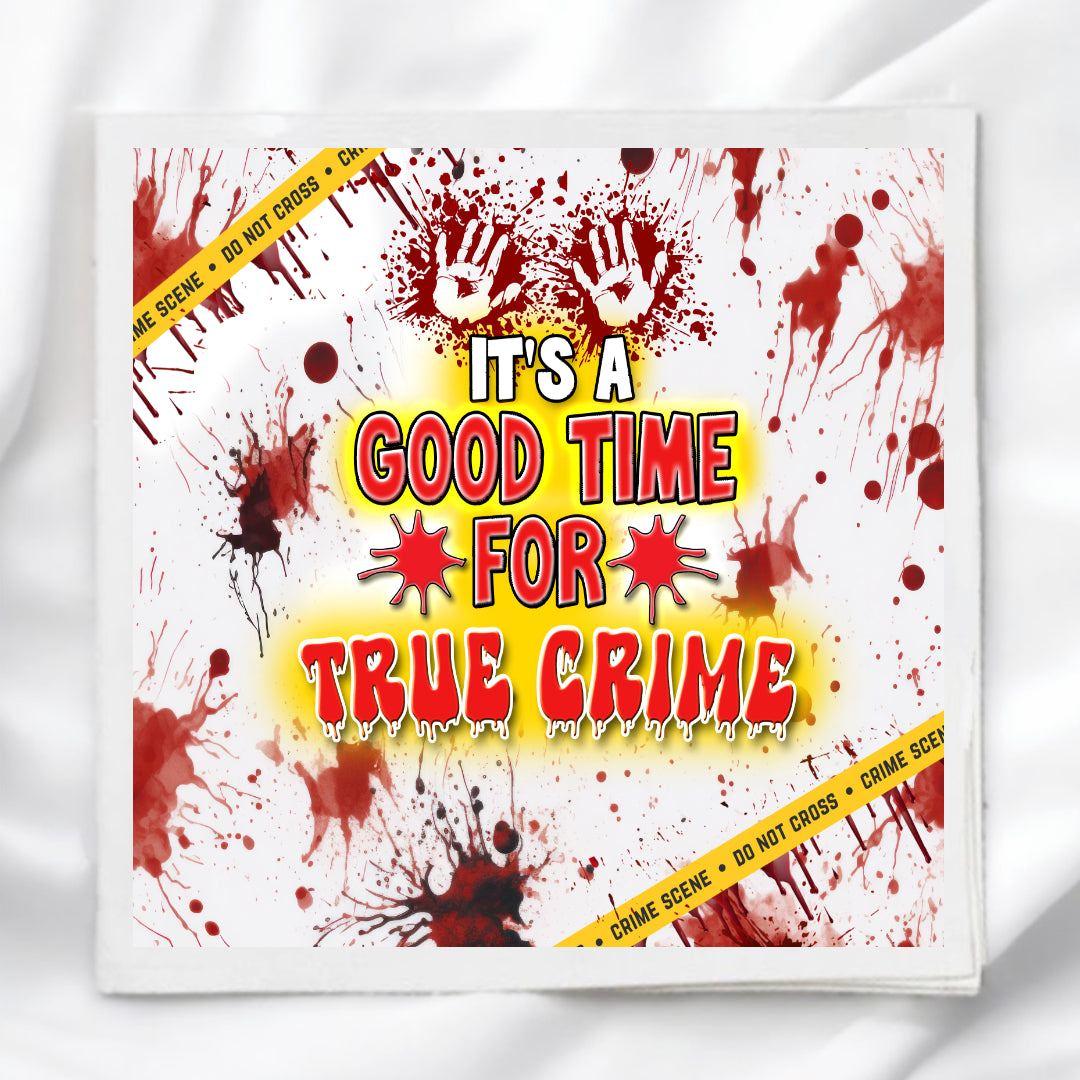 True Crime Fabric Panel Quilt Block