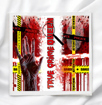 True Crime Queen Fabric Panel Quilt Block