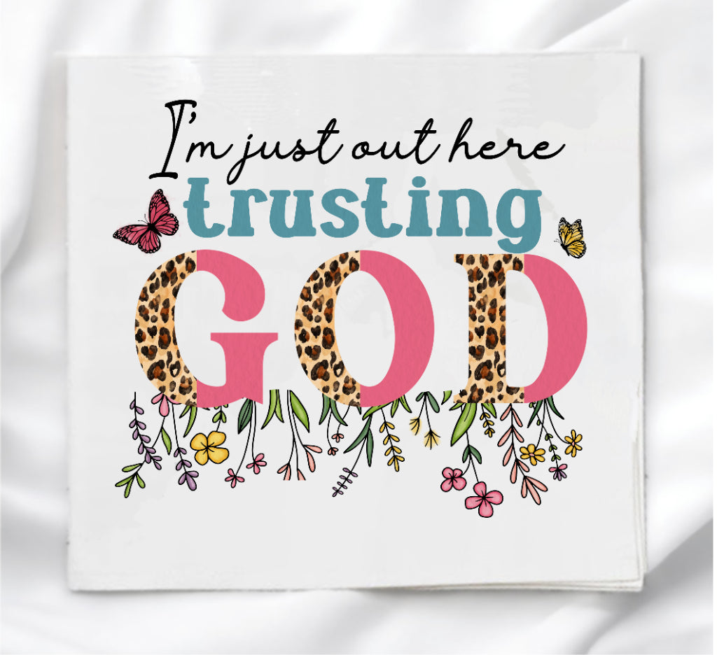 Trusting God Fabric Panel Quilt Block