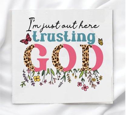 Trusting God Fabric Panel Quilt Block