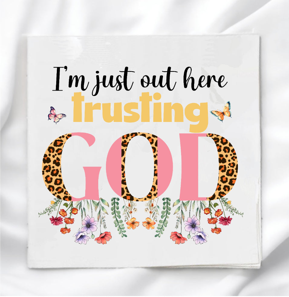 Trusting God Fabric Panel Quilt Block