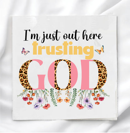 Trusting God Fabric Panel Quilt Block