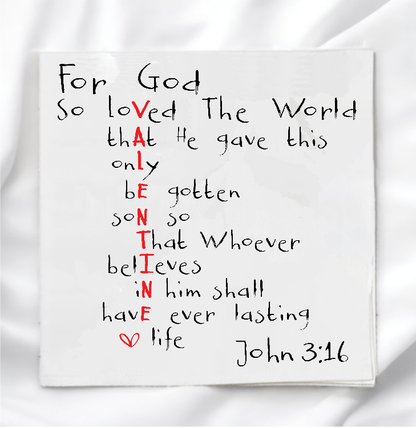 Valentine's Day Faith Fabric Panel Quilt Block