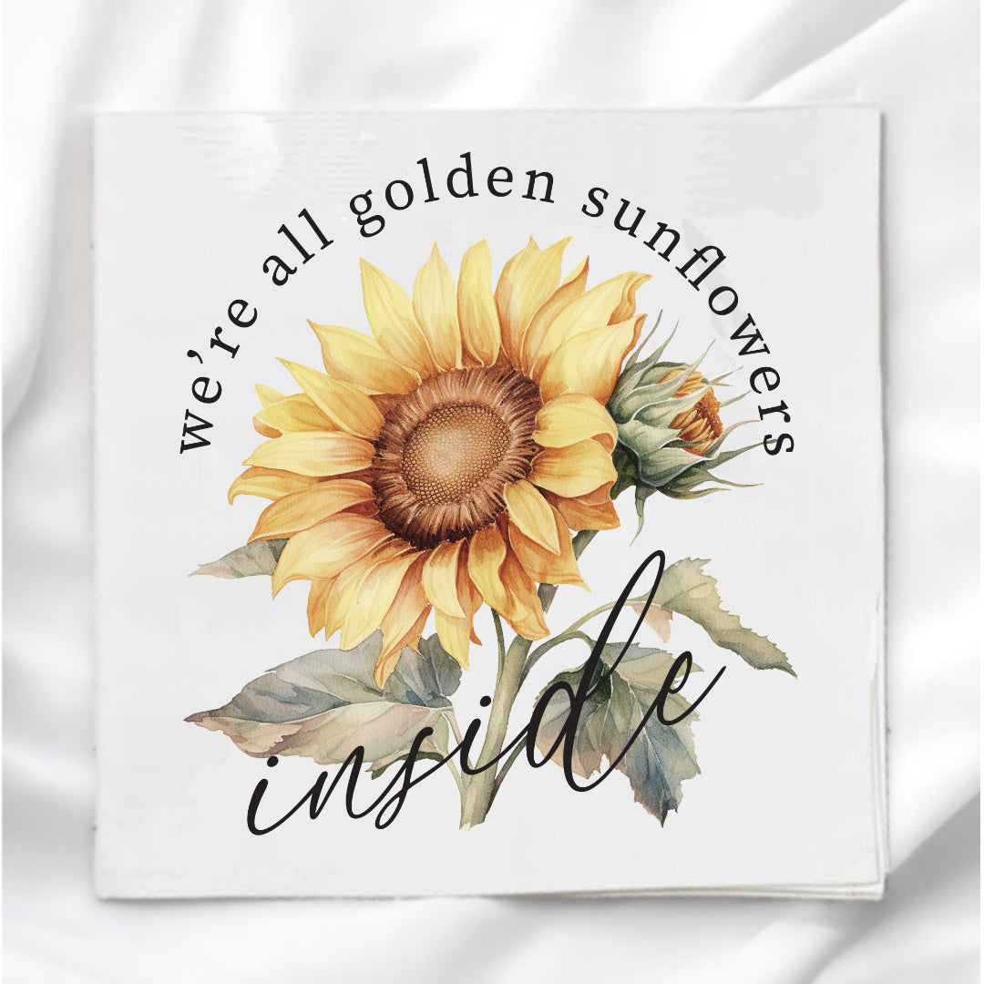 Sunflower Fabric Panel Quilt Block