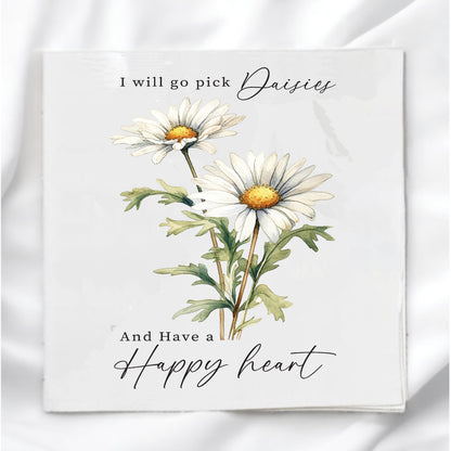 Daisy Flower Fabric Panel