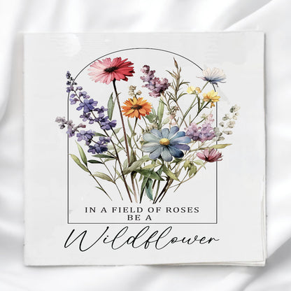Wild Flowers Fabric Panel Quilt Block
