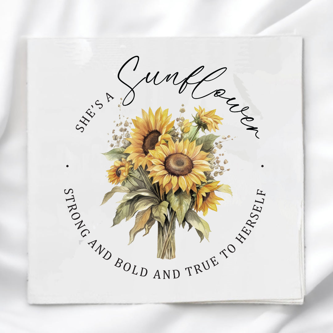 Wild Sunflowers Fabric Panel Quilt Block