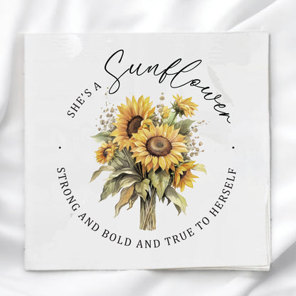 Wild Sunflowers Fabric Panel Quilt Block