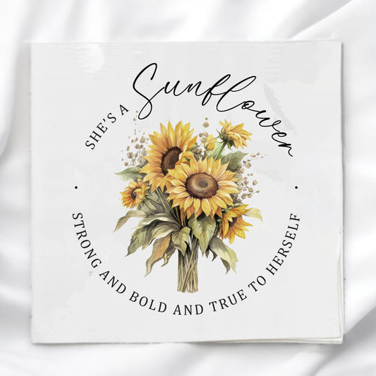Wild Sunflowers Fabric Panel Quilt Block