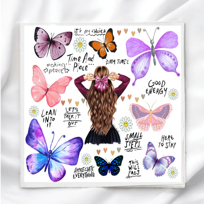 Encouraging Mental Health Fabric Panel Quilt Block