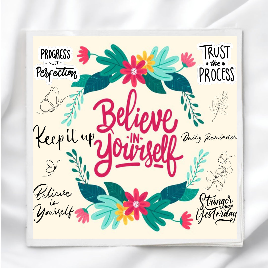 Positive Affirmations Fabric Panel