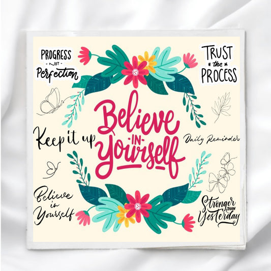 Positive Affirmations Fabric Panel