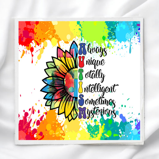 Autism Awareness Fabric Panel Quilt Block