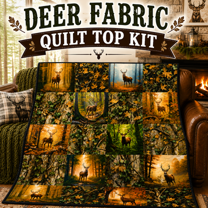 Deer DIY Quilt Top Kit for Beginners | Sew A Quilt