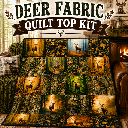 Deer DIY Quilt Top Kit for Beginners | Sew A Quilt