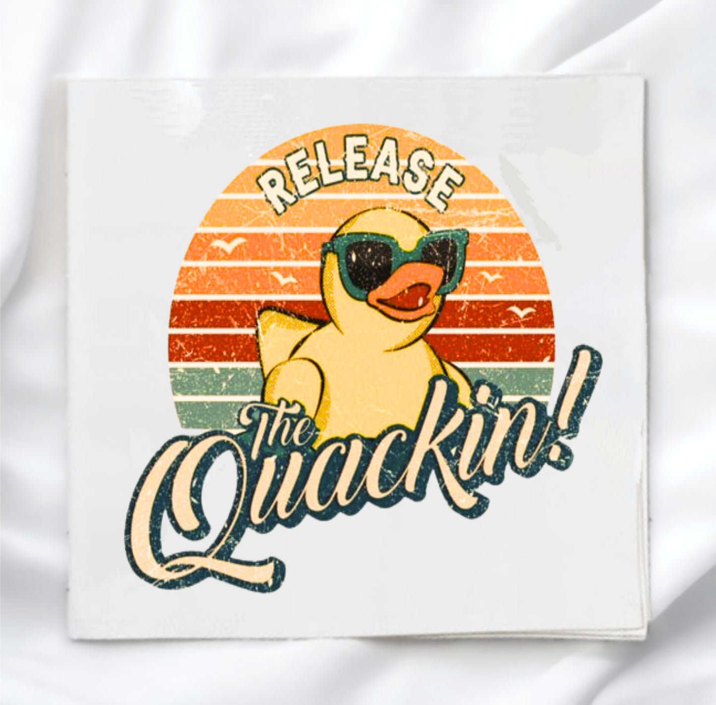 Duck Fabric Panel Quilt Block