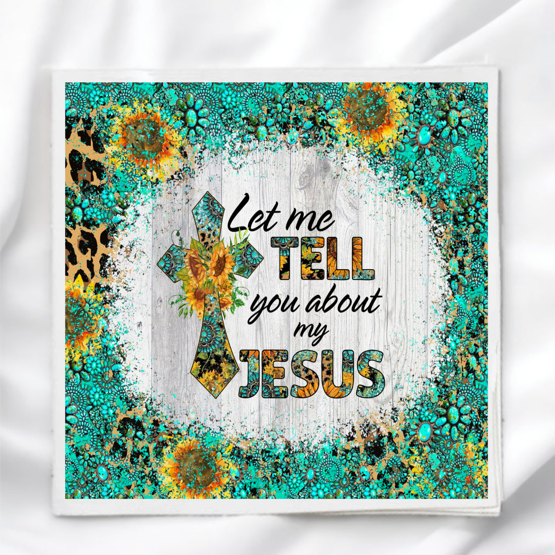 My Jesus Fabric Panel Quilt Block