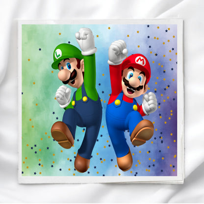 Super Mario Fabric Panel Quilt Block