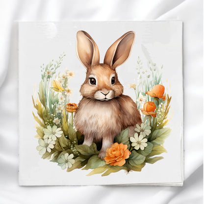 Bunny Rabbit Fabric Panel Quilt Block